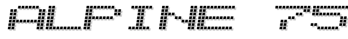 Alpine 7558S font